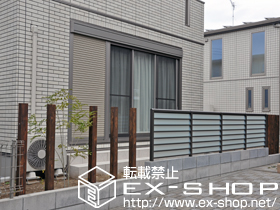 のフェンス・柵 サニーブリーズフェンスS型 採光タイプ 施工例