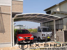 のカーポート カーブポートシグマIII ワイド　積雪〜20cm対応 施工例