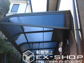 のテラス屋根 ライザーテラスII　R型用　側面ランマパネル 施工例