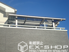 のバルコニー・ベランダ屋根 ライザーテラスII R型 屋根タイプ 単体 積雪〜20cm対応 施工例