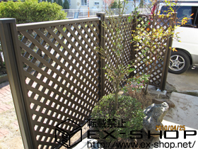 のフェンス・柵 ステイウッドフェンスM2型 施工例