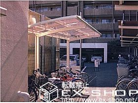 のサイクルポート・駐輪場 カーブポートシグマIII ミニ 積雪〜30cm対応 施工例