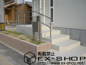 のフェンス・柵 ガードウォーカーφ38手摺り　アルミタイプ 施工例