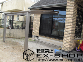 のサイクルポート・駐輪場 カーブポートシグマIII ミニ 積雪〜20cm対応 施工例