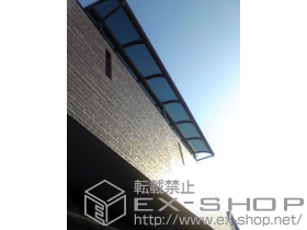 のバルコニー・ベランダ屋根 プレシオステラス R型 屋根タイプ 連棟 積雪〜20cm対応 施工例