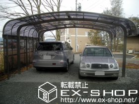 のカーゲート テールポートシグマIII ワイド 積雪〜30cm対応＋サイドパネル 57用 2段：H800＋H800 施工例