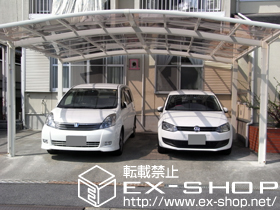 のカーポート カーブポートシグマ? ワイドタイプ 積雪〜20cm対応 施工例