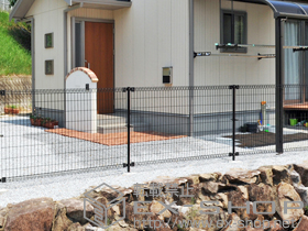 のフェンス・柵 ハイグリッドフェンスＮ1型 施工例