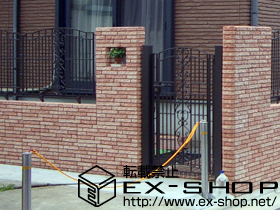 の門扉 シャンテーヌB型門扉　片開き柱使用 施工例