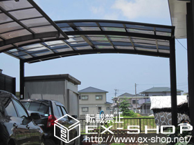 のカーポート カーブポートシグマIII ワイド 積雪〜20cm対応 施工例