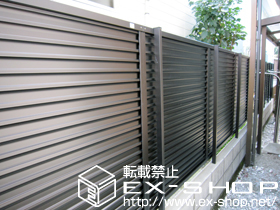 のフェンス・柵 プリレオR5型フェンス フリーポールタイプ 施工例