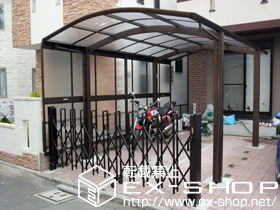 のカーポート レイナワンポート 積雪〜20cm対応＋サイドパネル 施工例