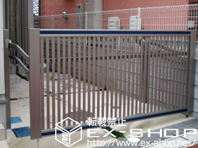 のカーゲート オーバードアRライフモダンＴ型 手動式 施工例