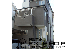 のバルコニー・ベランダ屋根 ヴェクターテラス R型 屋根タイプ 単体 積雪〜20cm対応 施工例