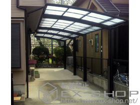 のカーポート カーブポートシグマIII  縦連棟 積雪〜20cm対応 施工例