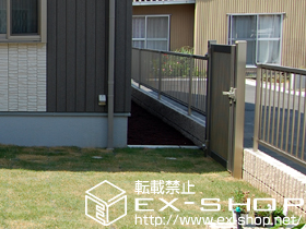 のフェンス・柵 ハイサモア フリーポールタイプ 施工例