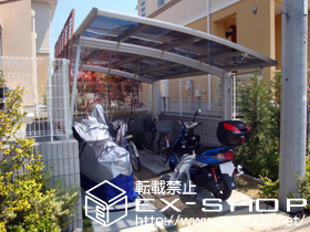 のカーポート プレシオスポート 積雪〜20cm対応＋着脱式補助柱　2本入り 施工例