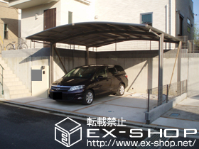 のカーポート カーブポートシグマIII ワイド 積雪〜20cm対応 施工例