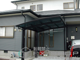 のカーポート プレシオスポート 積雪〜20?対応+着脱式補助柱　2本入 施工例