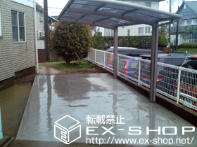 のサイクルポート・駐輪場 カーブポートシグマIII ミニ 積雪〜30cm対応 施工例