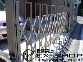 のカーゲート トリップゲートPA型 ノンレール 片開き 施工例