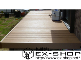 のウッドデッキ リコステージII 連棟 施工例