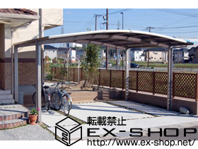 のカーポート カーブポートシグマ? ワイドタイプ 積雪〜20cm対応 施工例