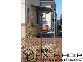 のテラス屋根 ライザーテラスII R型 単体 テラスタイプ 積雪〜20cm対応＋吊下げ式物干し ロング 2本入 施工例