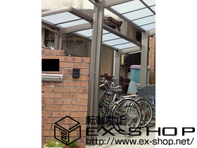 のサイクルポート・駐輪場 カーブポートシグマ? ミニ 積雪〜20cm対応 施工例