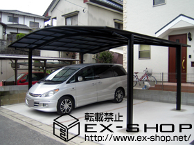 のカーポート カーブポートシグマ? ワイド 積雪〜20cm対応 施工例