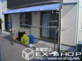 のテラス屋根 ライザーテラスII  R型 テラスタイプ 単体 積雪〜20cm対応 施工例