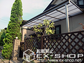 のテラス屋根 ライザーテラスII F型 テラスタイプ 単体 積雪〜20cm対応 施工例