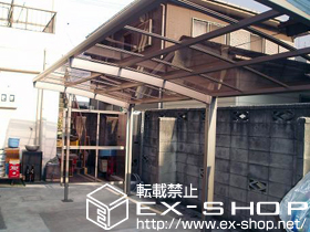 のサイクルポート・駐輪場 カーブパークシグマIII オープン 積雪〜30cm対応 施工例