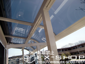 のバルコニー・ベランダ屋根 ライザーテラスII  R型 屋根タイプ 単体 積雪〜20cm対応 施工例