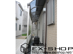 のテラス屋根 ライザーテラスII R型 テラスタイプ 連棟　積雪〜20cm対応 施工例