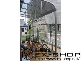 のテラス屋根 ライザーテラスII R型 テラスタイプ 単体　積雪〜20cm対応 施工例