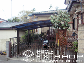 のカーポート プレシオスポート 積雪〜20cm対応＋着脱式サポート2本入り 施工例