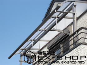 のバルコニー・ベランダ屋根 ライザーテラスII R型 屋根タイプ 単体 積雪〜20cm対応 施工例