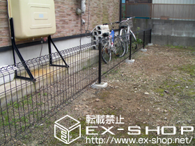 のフェンス・柵 FCS-61型フェンス 自由柱 施工例