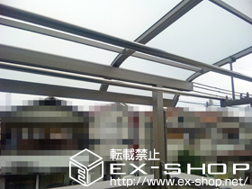 のバルコニー・ベランダ屋根 ライザーテラス?R型 屋根タイプ 単体 積雪〜20cm対応 施工例