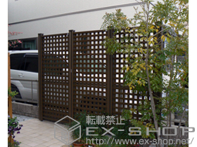 のフェンス・柵 ステイウッドフェンスM3型 間仕切り仕様 施工例