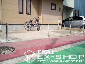 の バリヤードC型（チェーン内蔵型）　埋没式 施工例