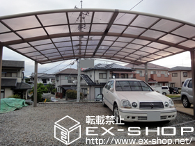 のカーポート カーブポートシグマIII ワイド　積雪〜20cmr対応 施工例