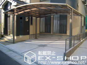 のカーポート カーブポートシグマIII   ワイド 積雪〜20cm対応 施工例