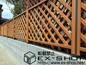 のフェンス・柵 ステイウッドフェンスM1型 施工例