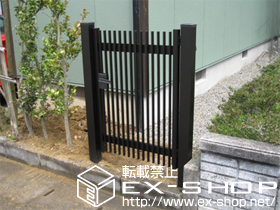 の門扉 ハイ千峰 片開き　柱使用 施工例