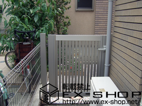 の門扉 エクスライン門扉6型 片開き 門柱仕様 施工例