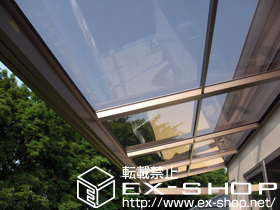 のバルコニー・ベランダ屋根 ライザーテラスII F型 ルーフタイプ 単体 積雪〜20cm対応 施工例