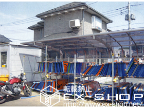 のカーポート テールポートシグマ? 縦連棟・延長タイプ 積雪〜20cm対応 施工例