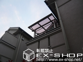 のバルコニー・ベランダ屋根 パワーアルファ F型 屋根タイプ 単体 積雪〜30cm対応+自在桁垂木掛け 施工例